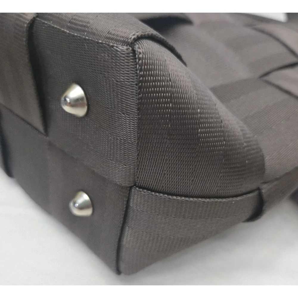 Harveys Original Seatbelt Bag Classic Woven Medium Tote Espresso Choc Brown
